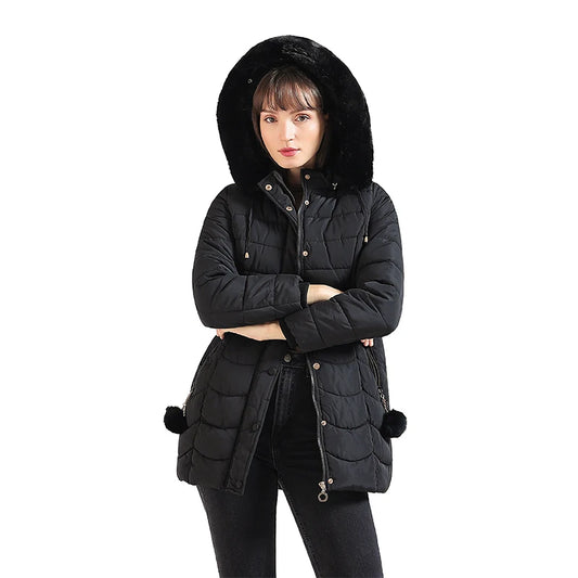 FrostGuard Fluffy Hood Parka